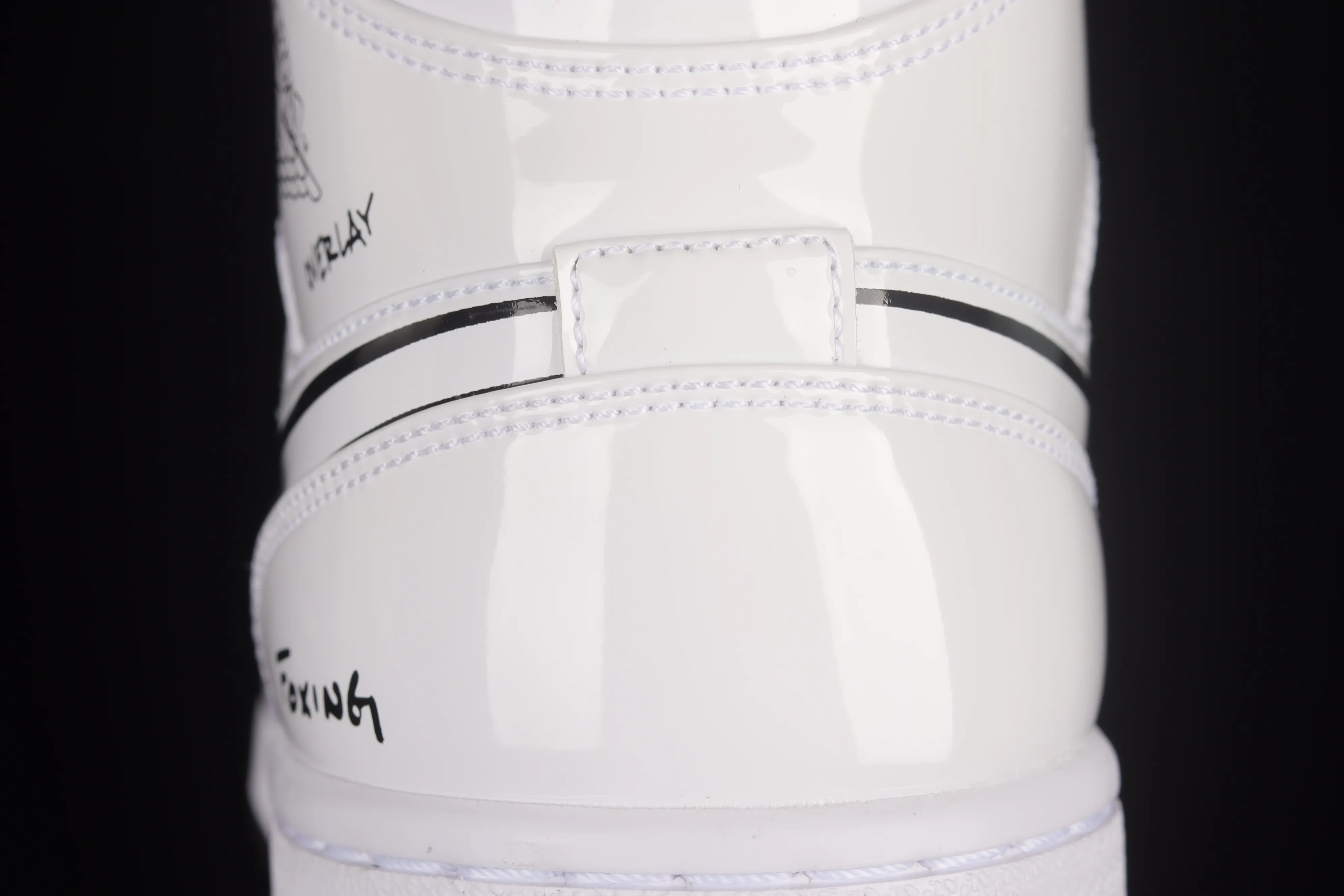 All Categories Air Jordan Jordan Series Basketball Shoes Air Jordan 1 Mid Air Jordan 1 Mid GS "Schematic" AJ1 Joe 1 White Graffiti Zhongbang Basketball Shoes DQ1864-100